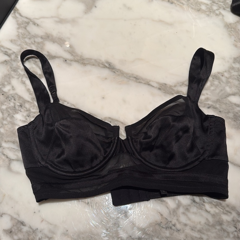 Kiki de Montparnasse 34C silk black bra. Never worn.